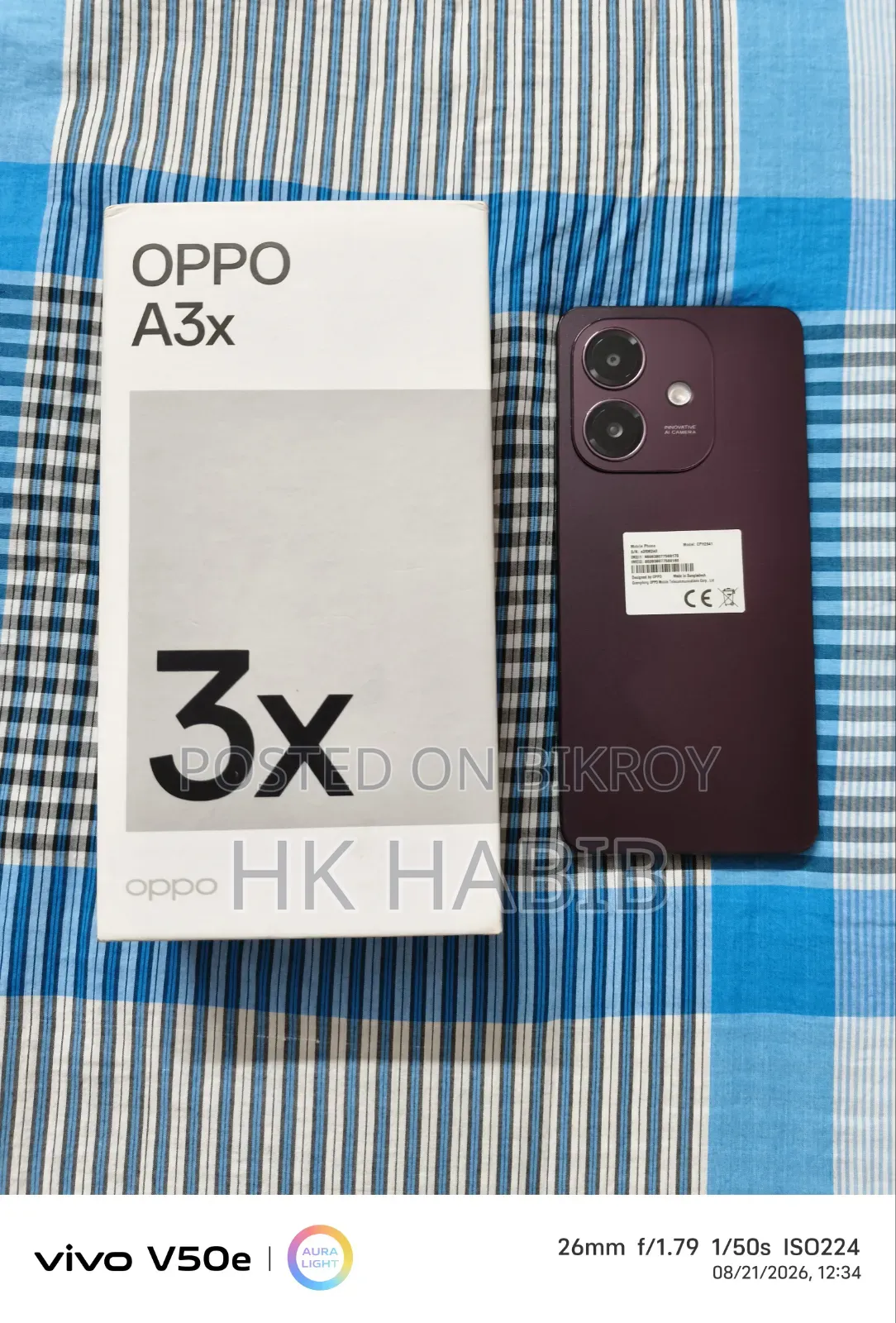 Oppo A3x 128 GB Purple
