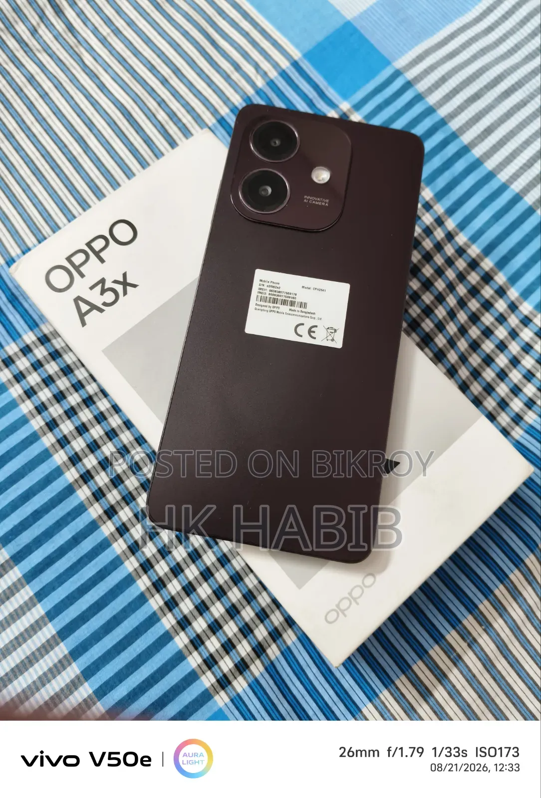 Oppo A3x 128 GB Purple