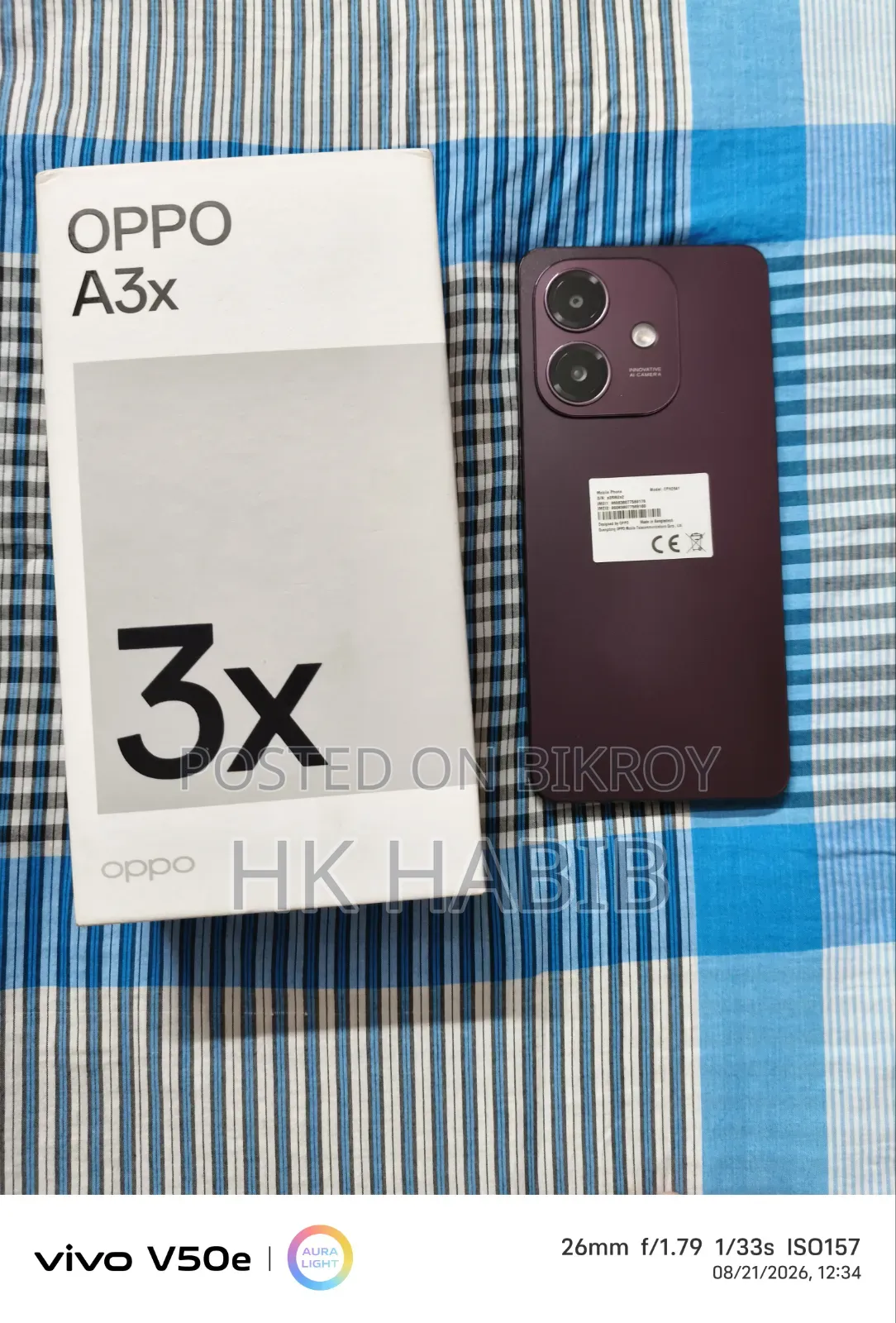Oppo A3x 128 GB Purple