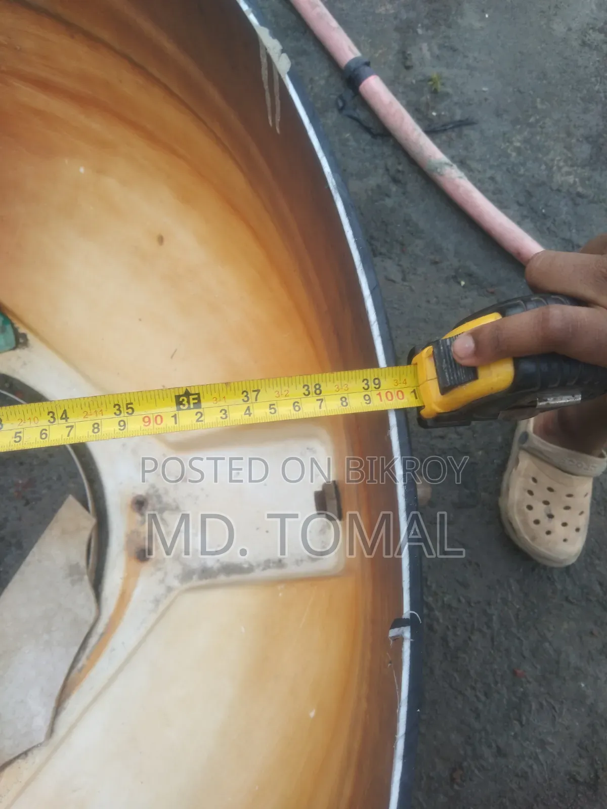 A half-cut water tank for sale for gardening