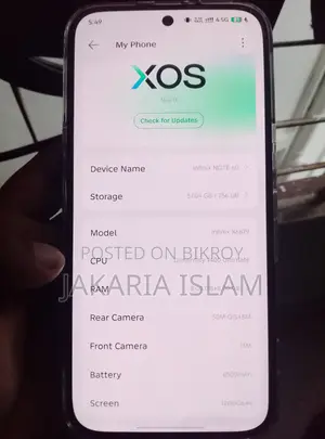 ইনফিনিক্স নোট ৬০ ২৫৬ জিবি কালো