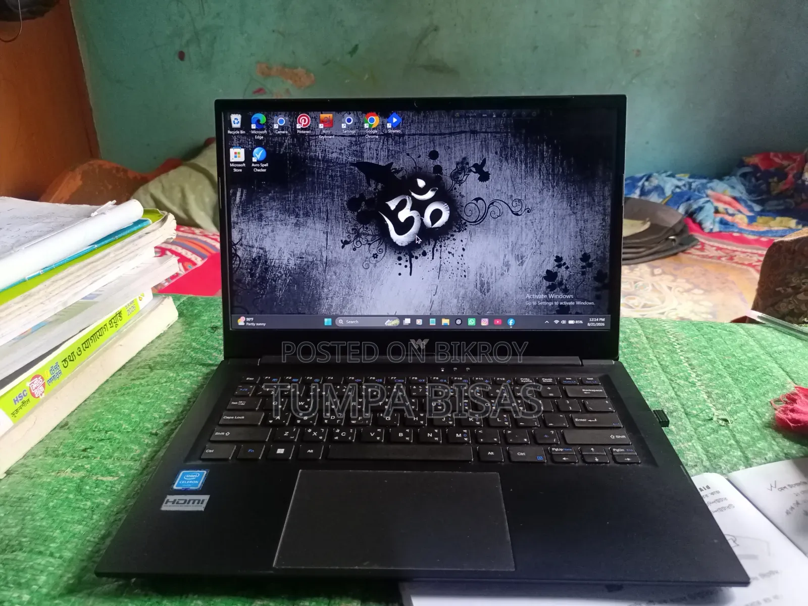 Laptop 8GB Intel Celeron HDD 256GB