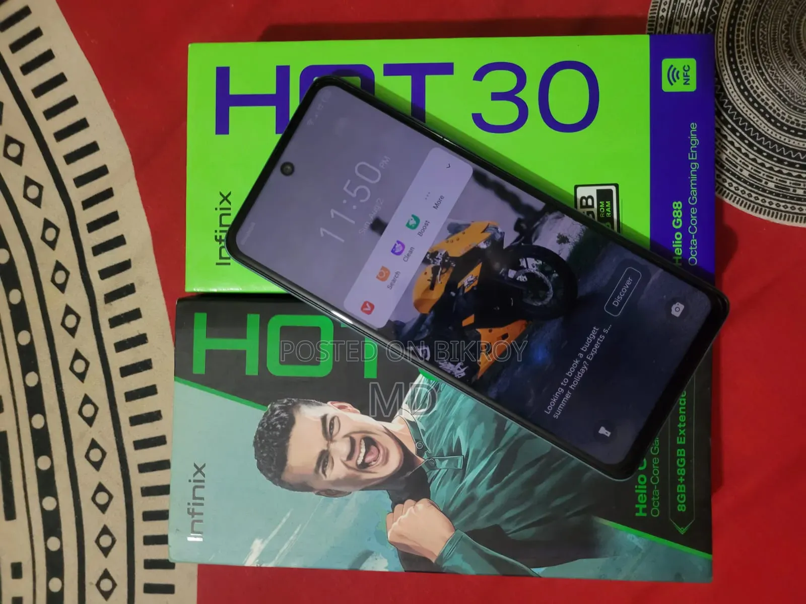 ইনফিনিক্স হট ৩০ ১২৮ জিবি সবুজ