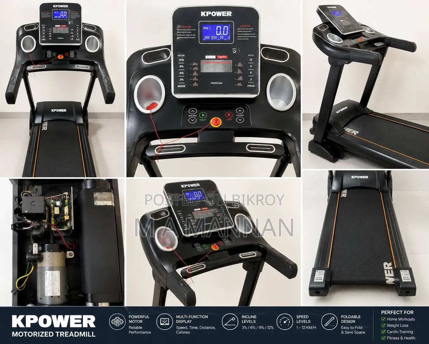 K POWER Motorized Treadmill | Excellent Condition