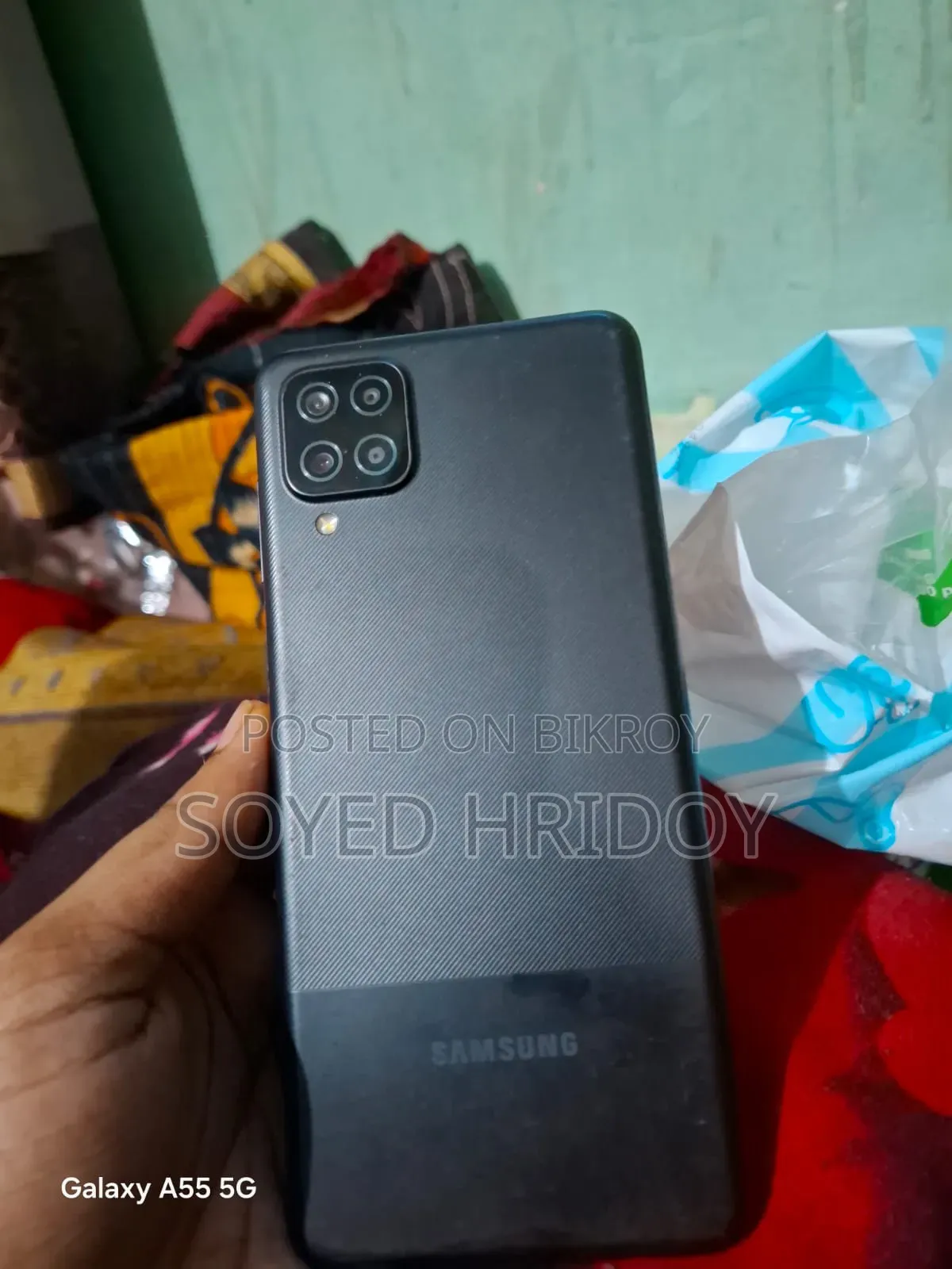 স্যামসাং গ্যালাক্সি এ১২ ৬৪ জিবি কালো