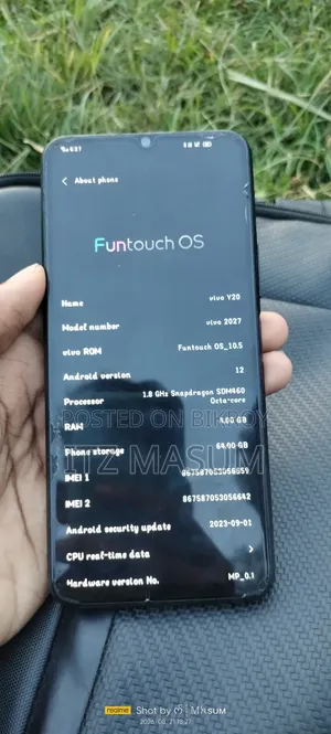 Vivo Y20 64 GB Black
