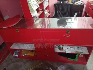 Shop racks and counter for sale
