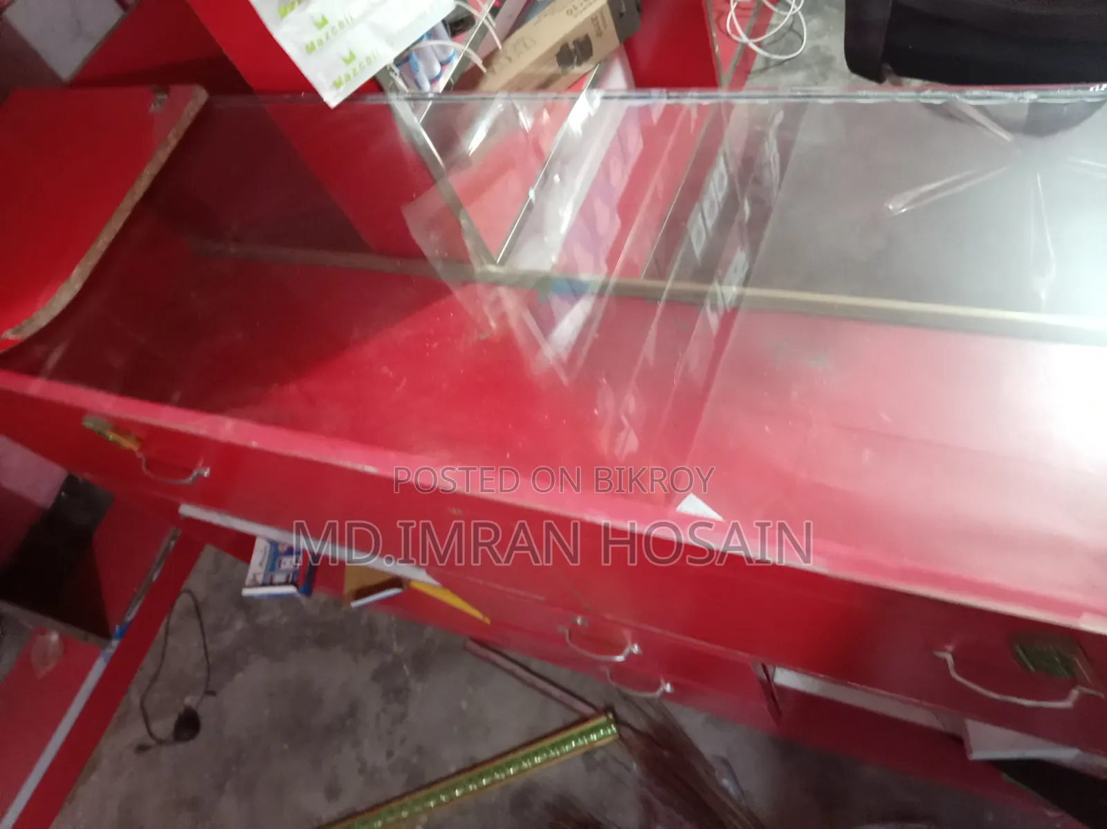 Shop racks and counter for sale