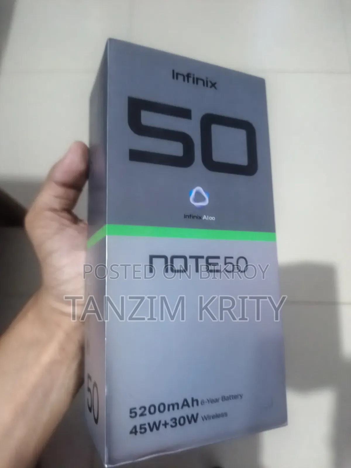 Infinix Note 50 4G 256 GB Gray