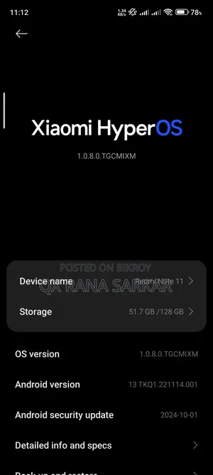 Xiaomi Redmi Note 11 128 GB Blue