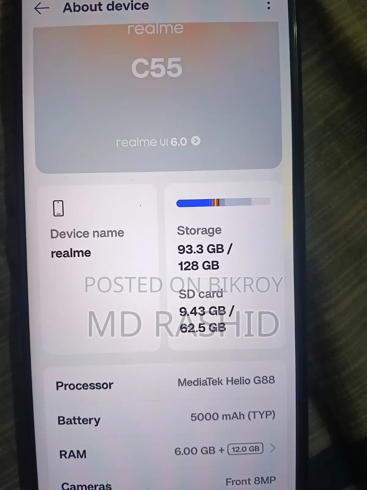 Realme C55 256 GB Black
