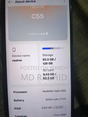 Realme C55 256 GB Black
