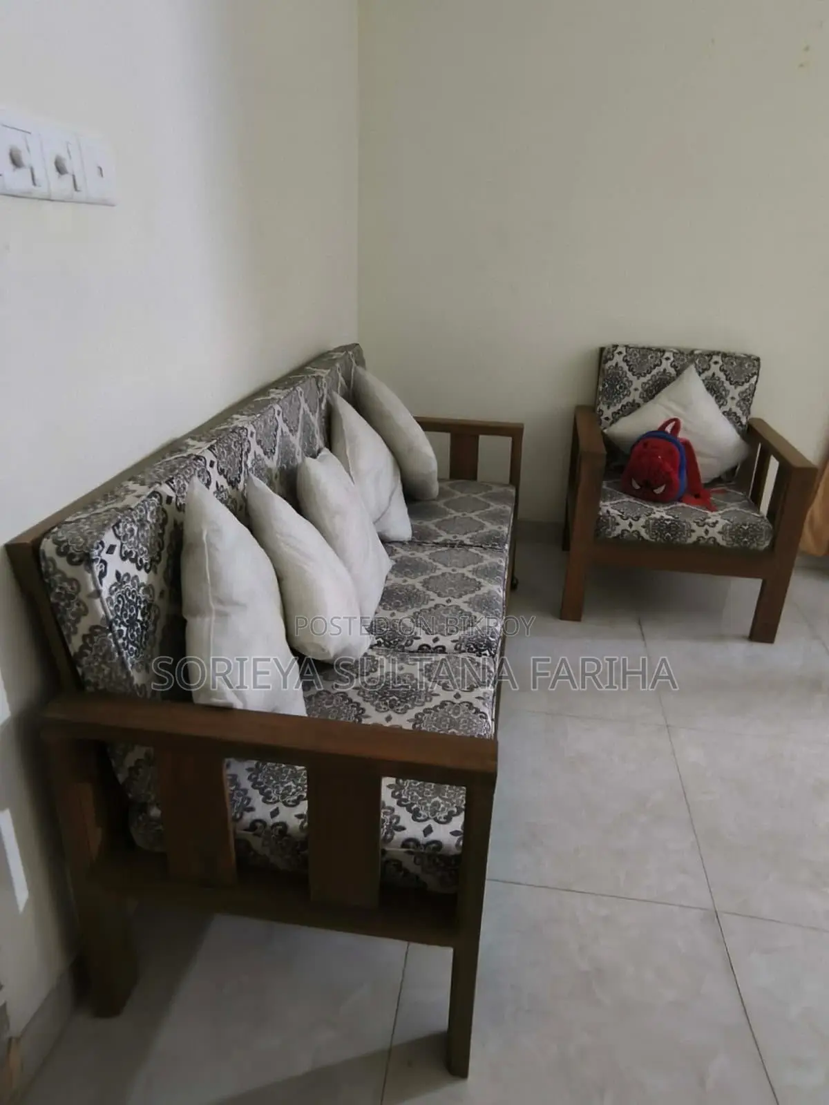 Teak Wood Sofa Set For Sale