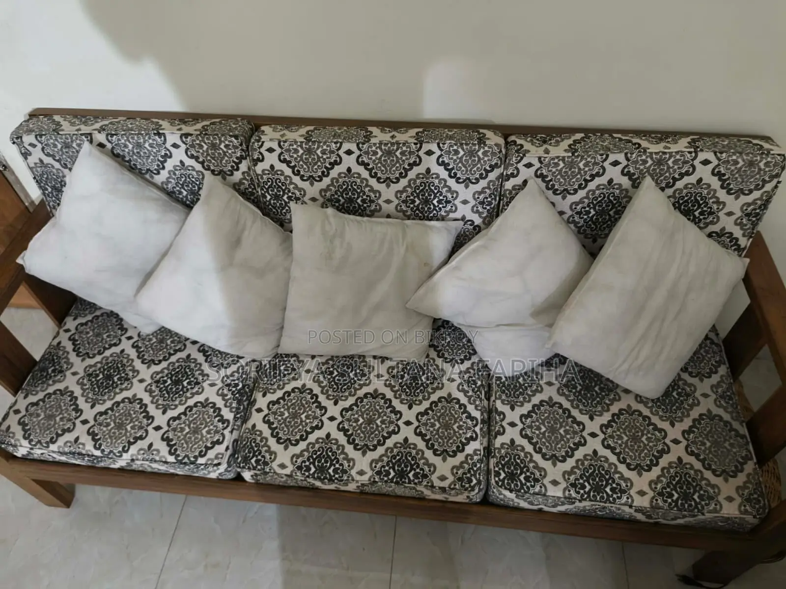 Teak Wood Sofa Set For Sale