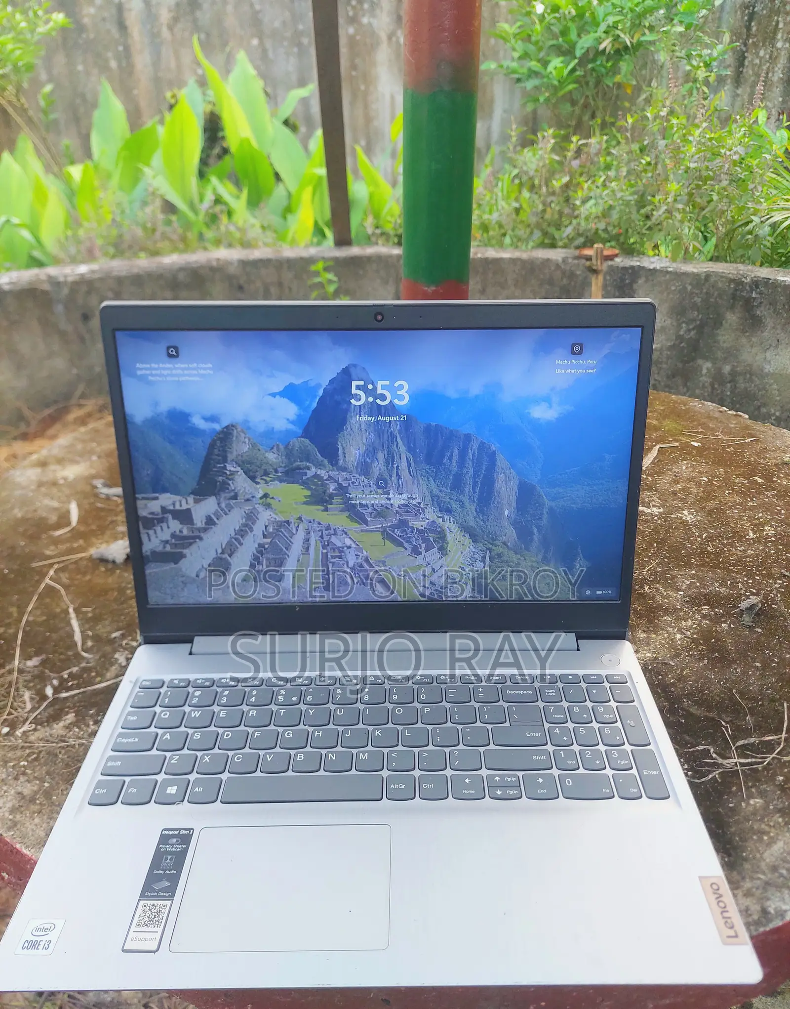Laptop Lenovo Ideapad 3 4GB Intel Core I3 SSD 256GB
