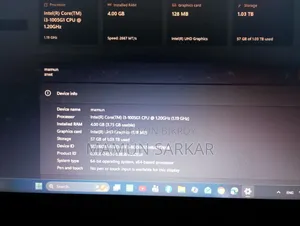 Laptop Lenovo Ideapad 3 4GB Intel Core I3 eMMC 128GB