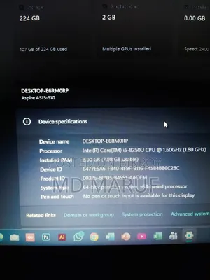 Laptop Acer Aspire 5 8GB Intel Core I5 SSD 250GB