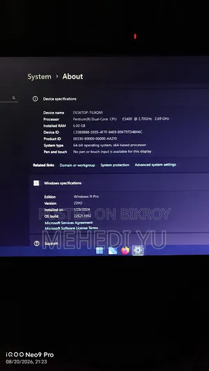 Desktop Computer 6GB Intel Pentium 500GB HDD
