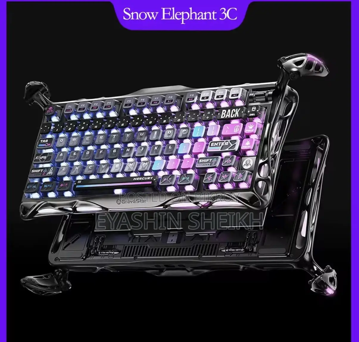 Computer Keyboard Gravastar Pro Cyberpunk