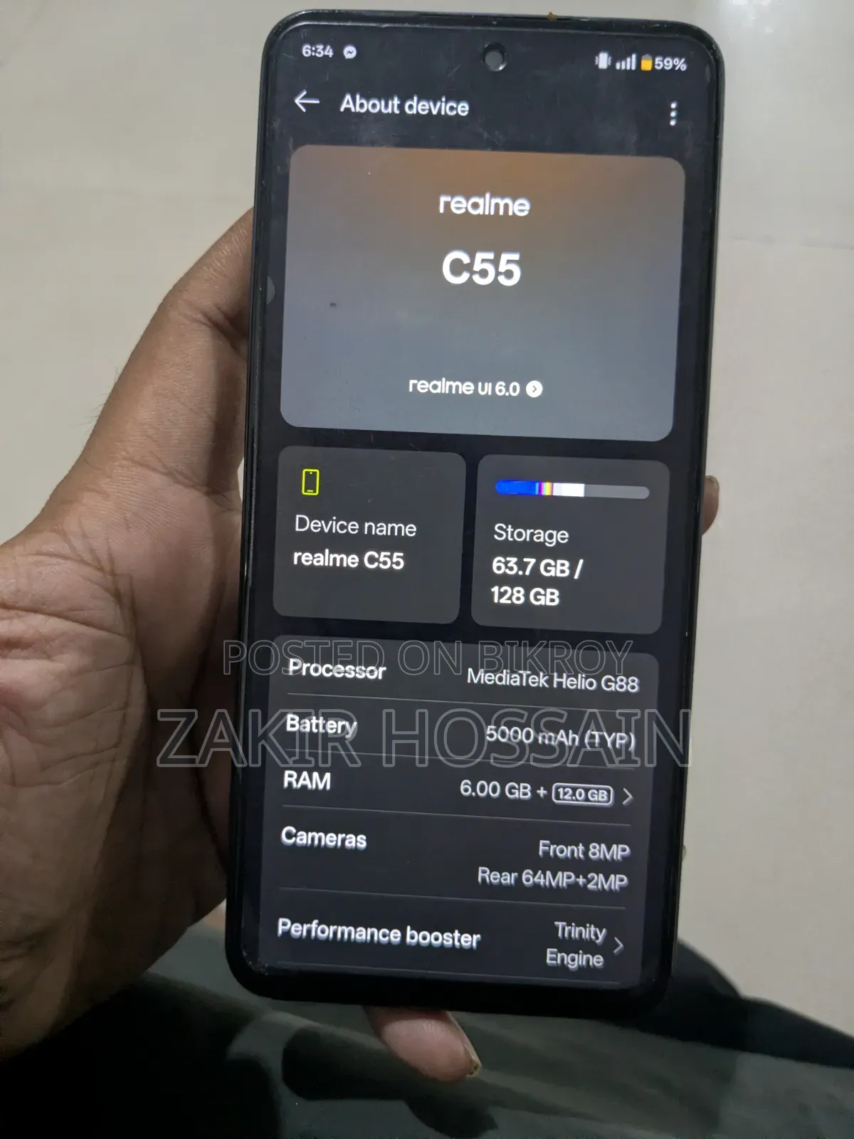 রিয়েলমি ৫ ১২৮ জিবি ব্ল্যাক