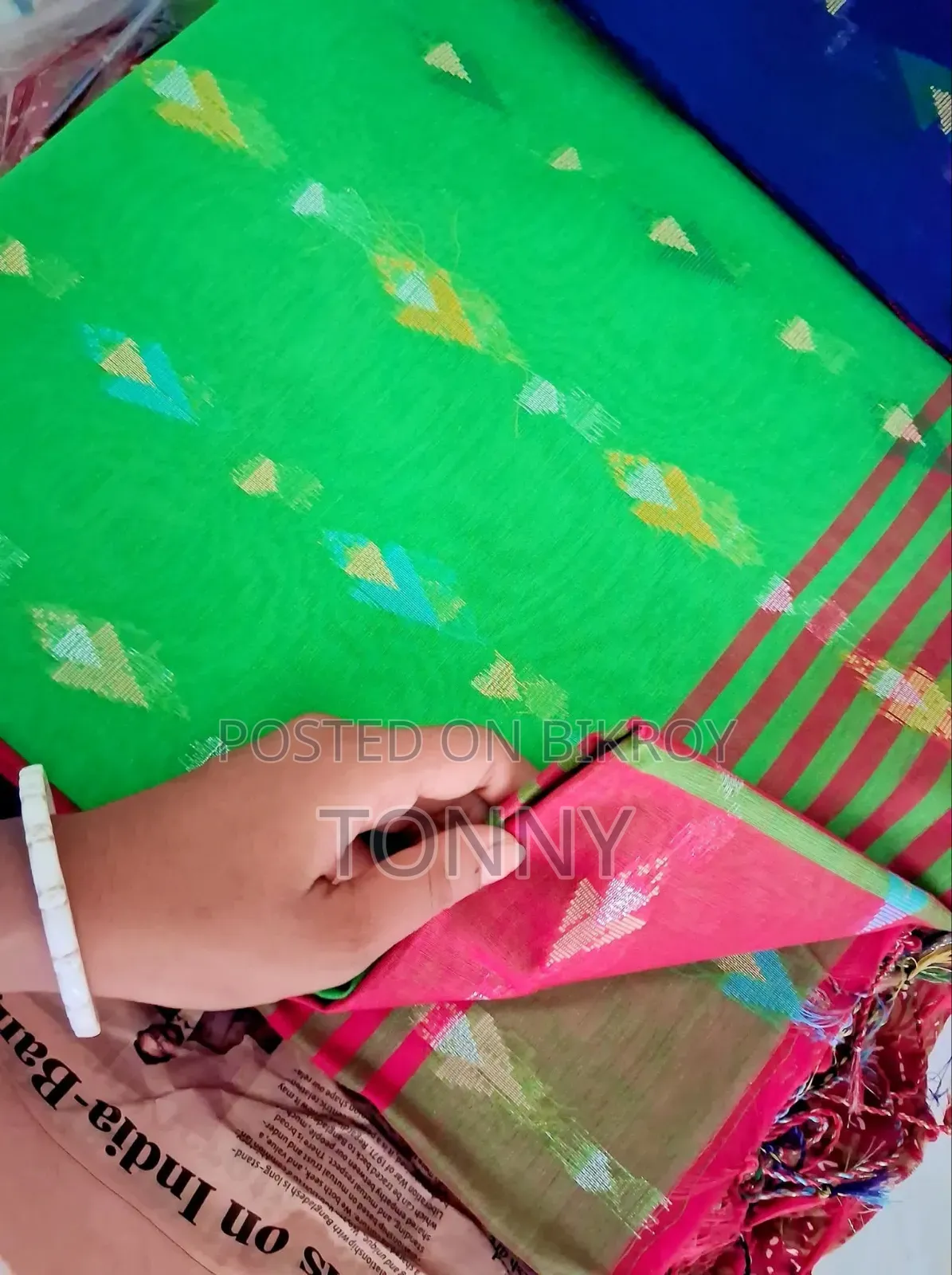 পূজা স্পেশাল অফার! প্রিমিয়াম টাঙ্গাইল জামদানি শাড়ি (ব্লাউজ পিস সহ)