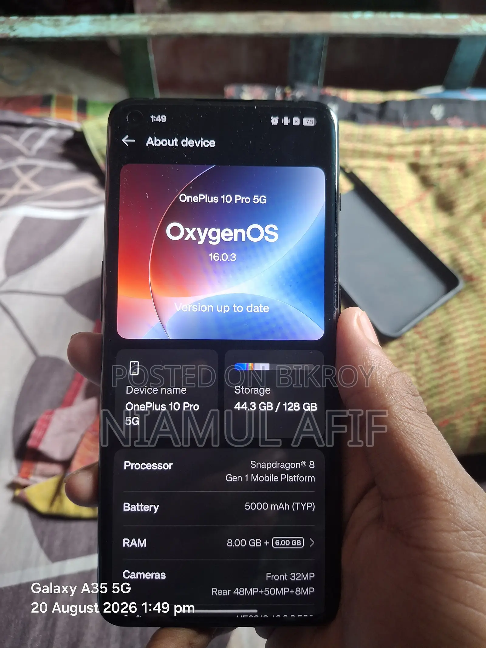 New OnePlus 10 Pro 128 GB Black