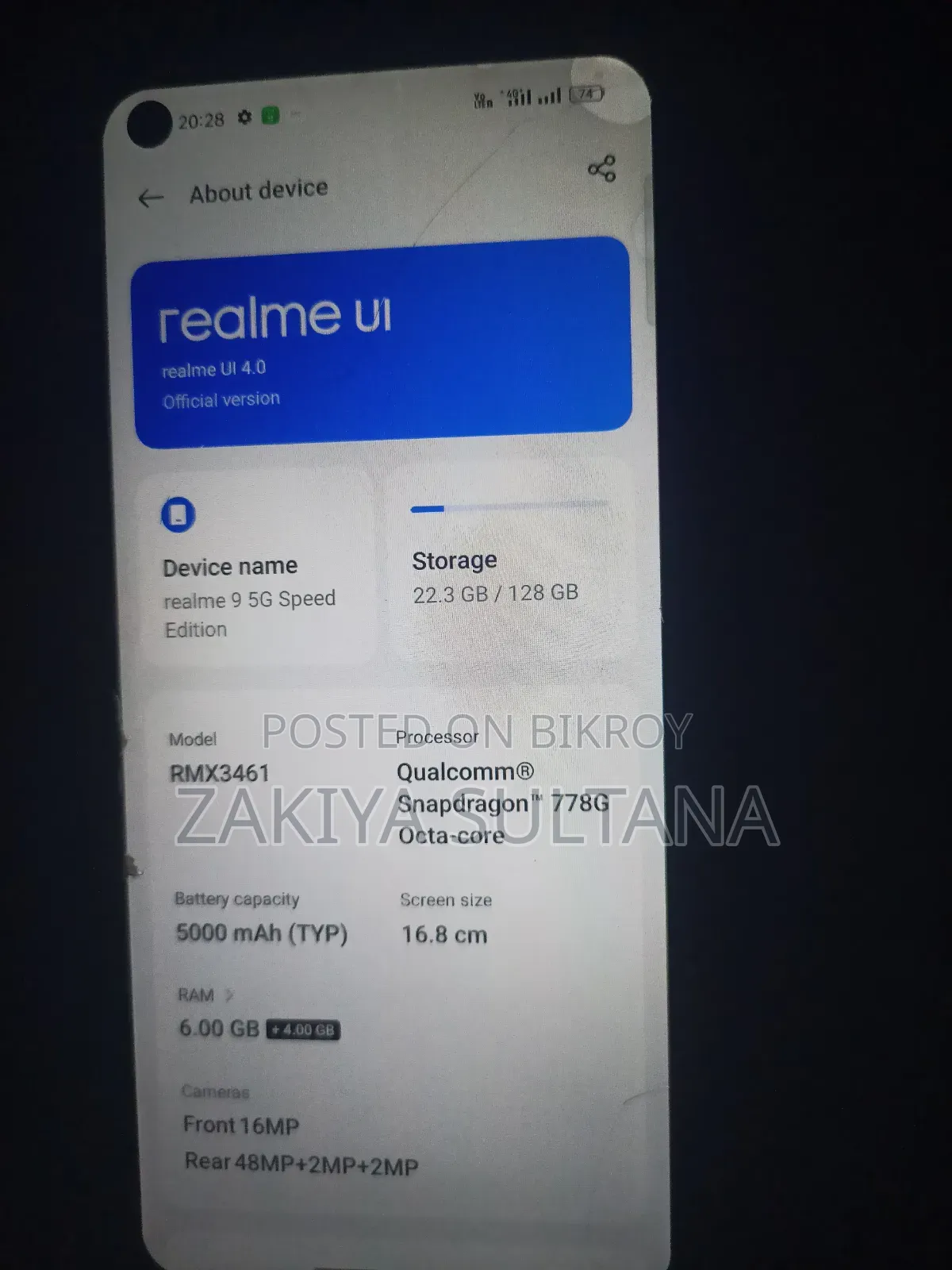 Realme 9 5G Speed 128 GB Black