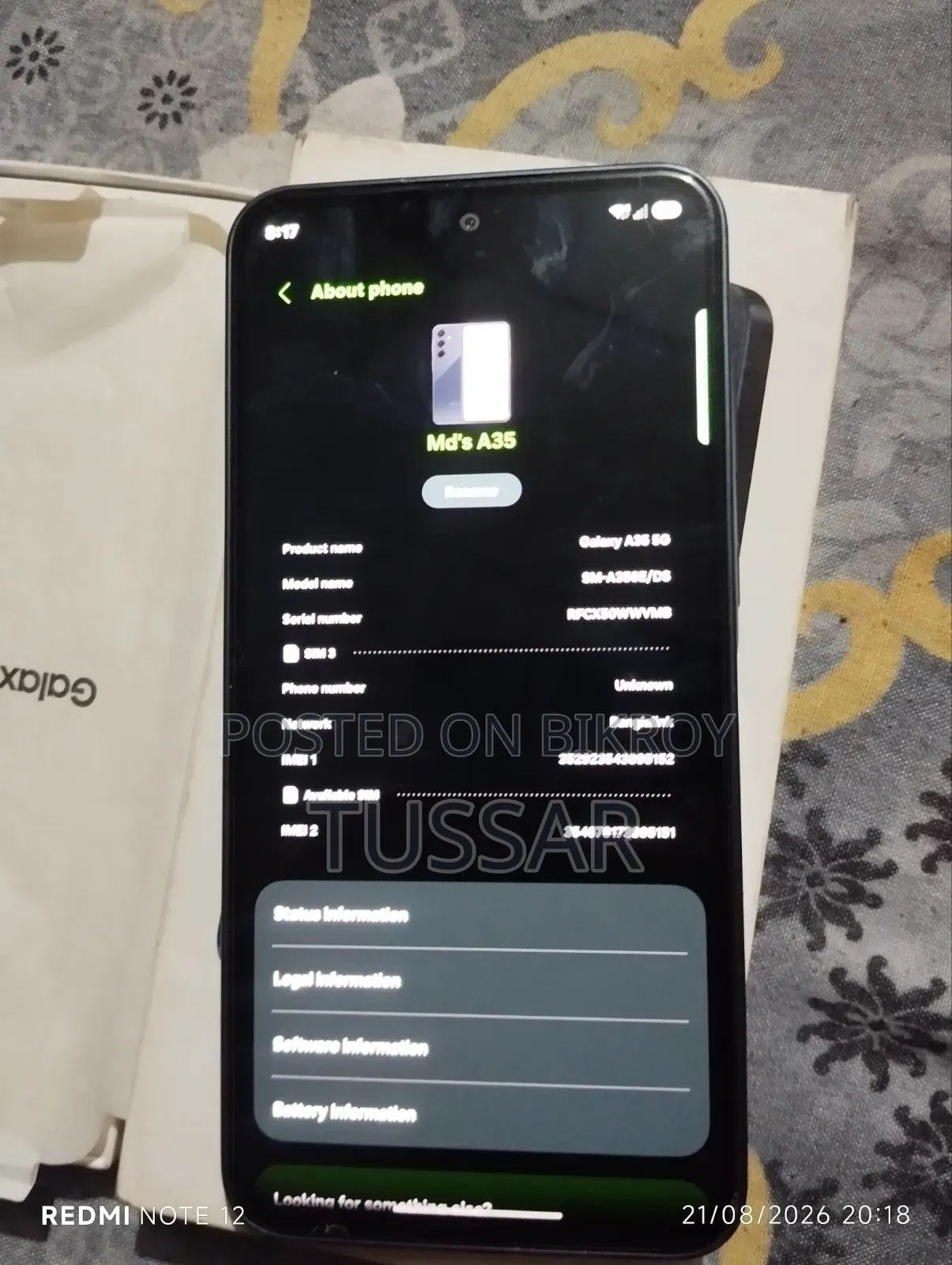 Samsung Galaxy A35 128 GB Black