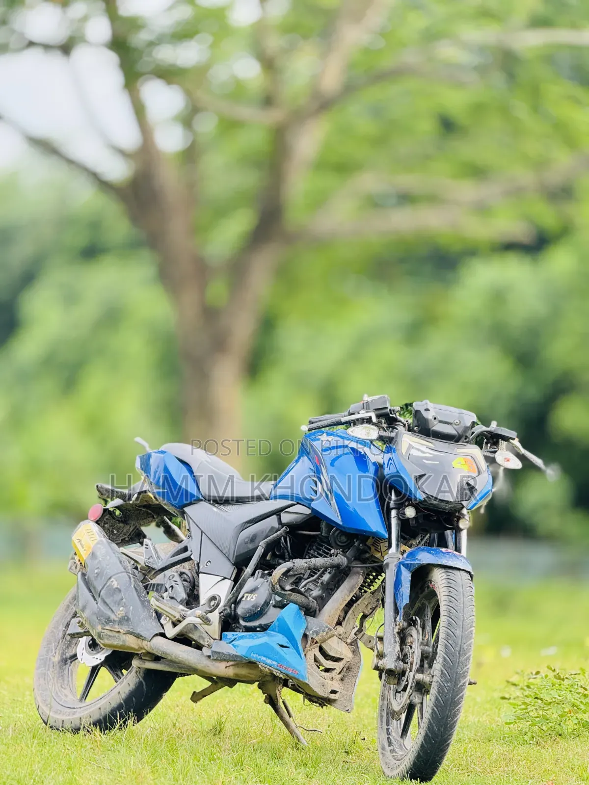 টিভিএস আপাচে ১৬০ ৪ভি ২০২১ নীল