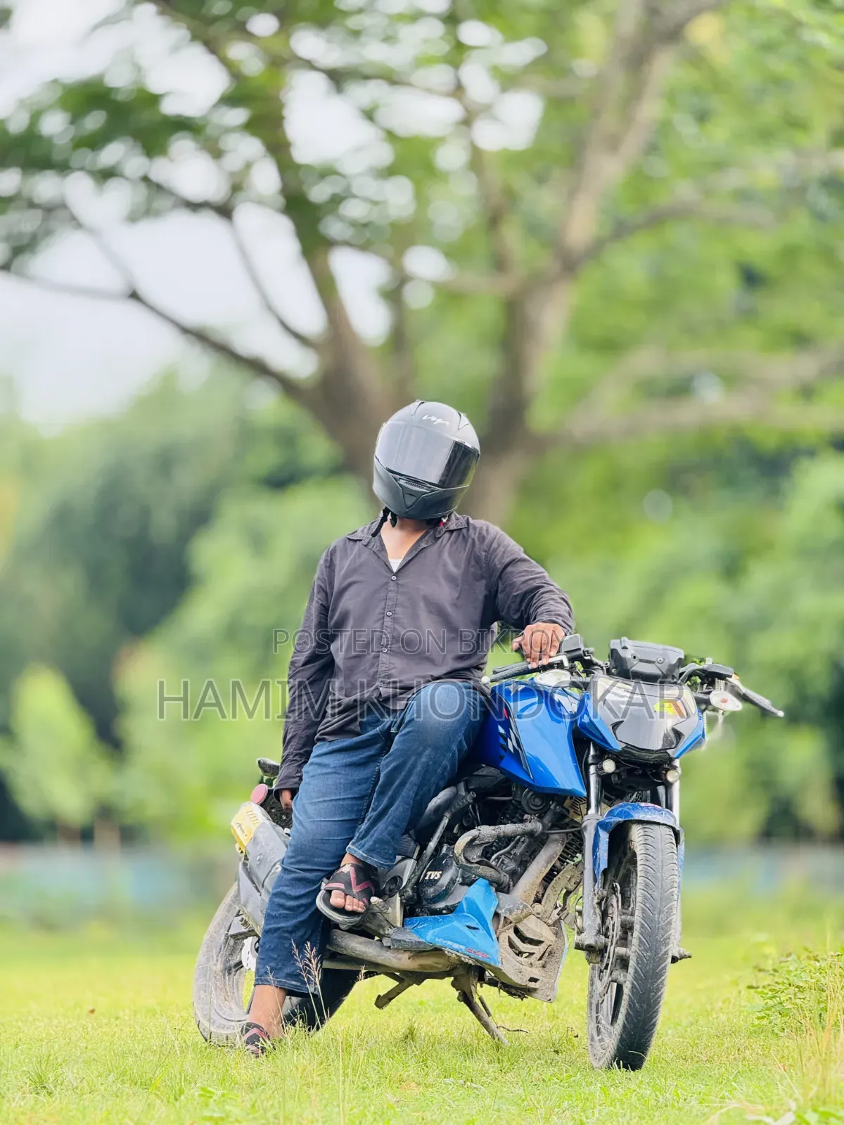 টিভিএস আপাচে ১৬০ ৪ভি ২০২১ নীল
