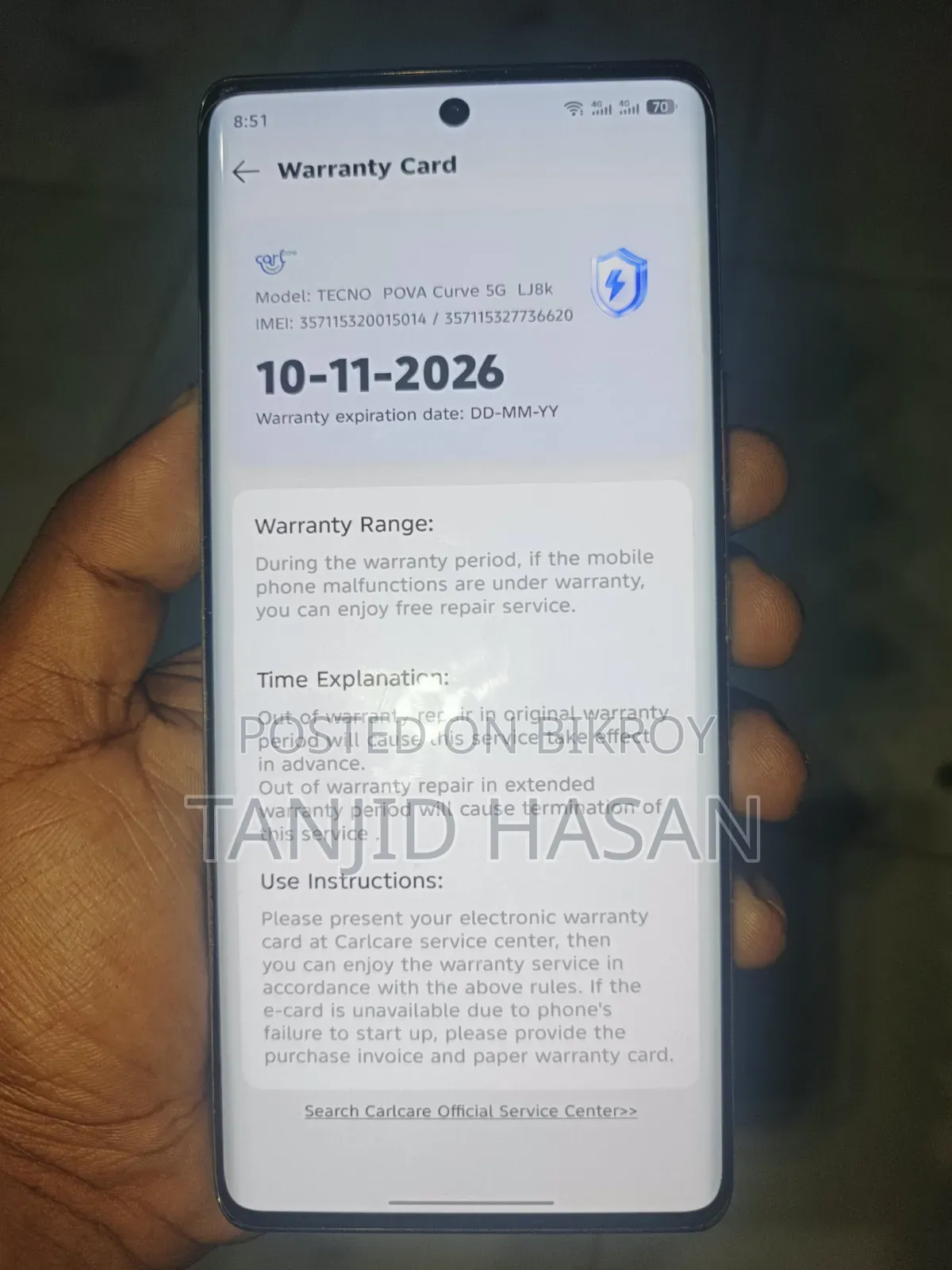 Tecno Pova Curve 256 GB Silver