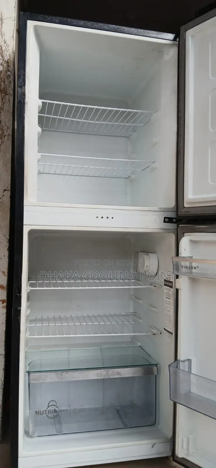 Singer 230 Liter Glass Door Fridge
