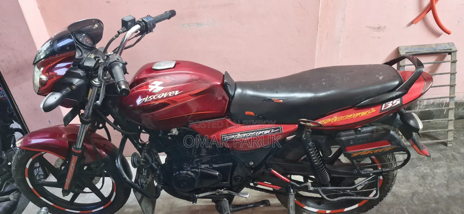 Bajaj Discover 135 2010 Red