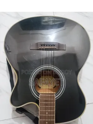Zealux Acoustic Guitar Black (With Bag Pick)