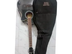 Zealux Acoustic Guitar Black (With Bag Pick)