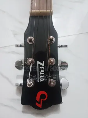 Zealux Acoustic Guitar Black (With Bag Pick)
