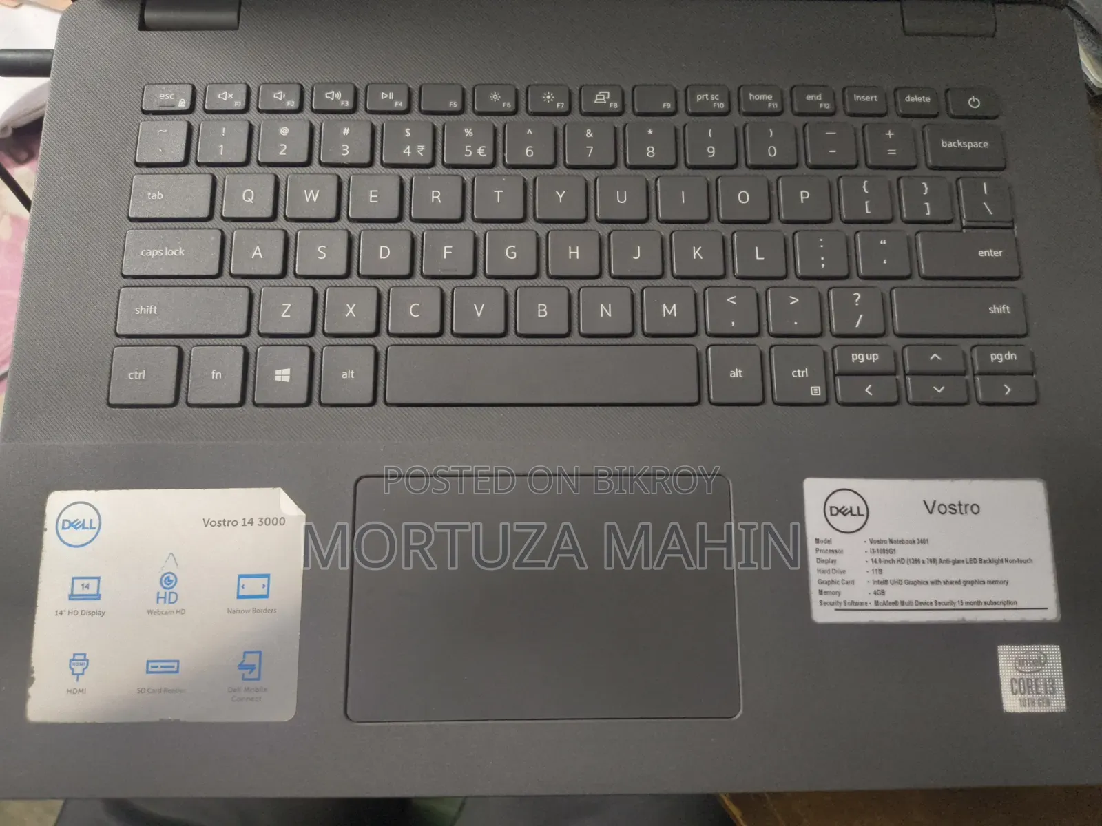 Laptop Dell Vostro 14 3000 8GB Intel Core I3 HDD+SSD 128GB