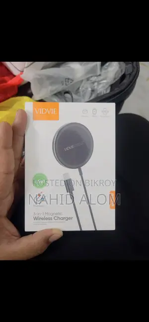 VIDVIE WLC1426 3-in-1 Magnetic Wireless Charger – Brand New