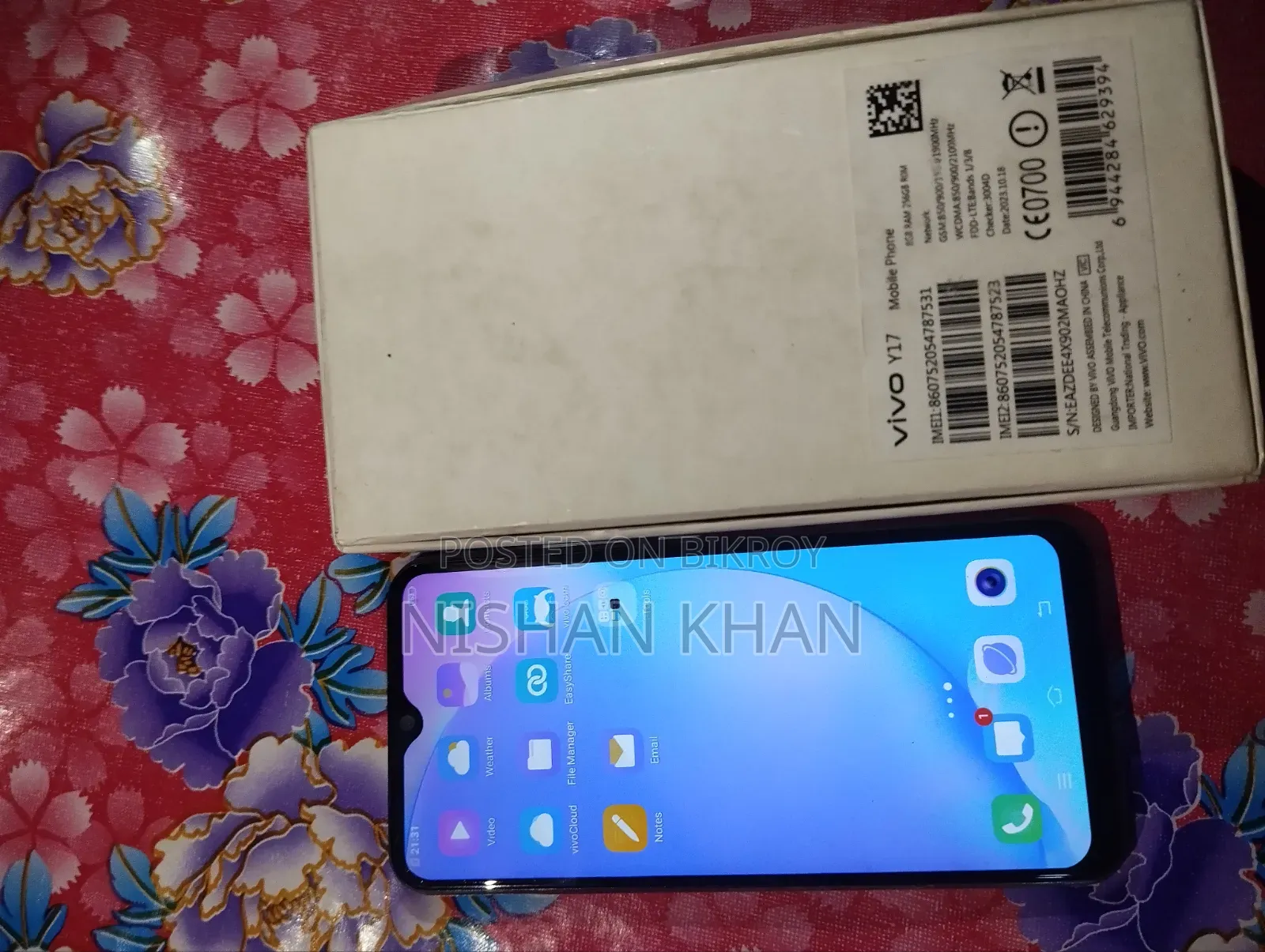 Vivo Y17 128 GB Blue