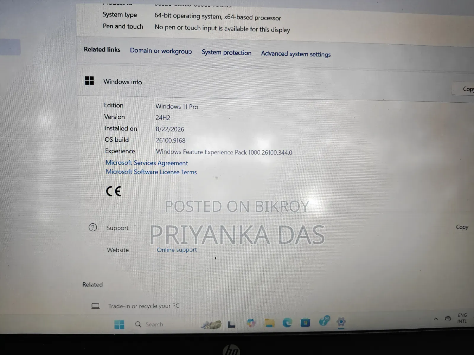 Laptop HP 15s 4GB AMD Ryzen 3 SSD 512GB