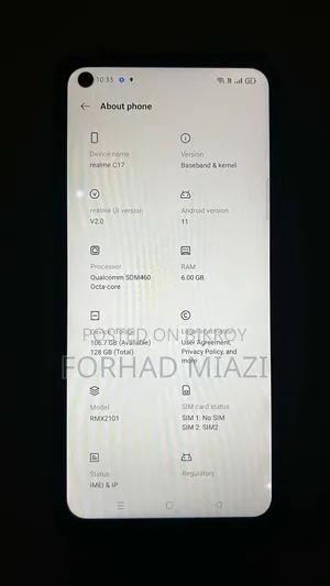 Realme C17 128 GB Blue