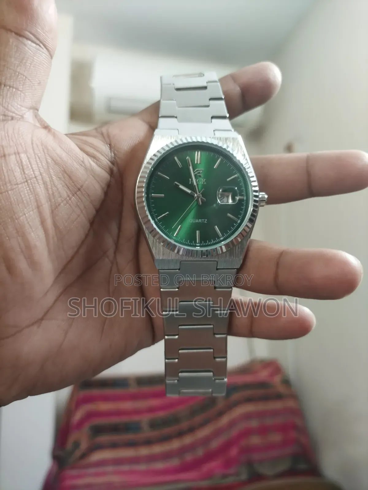 Rick Green Dial Wrist-Watch (Foreign Brand)