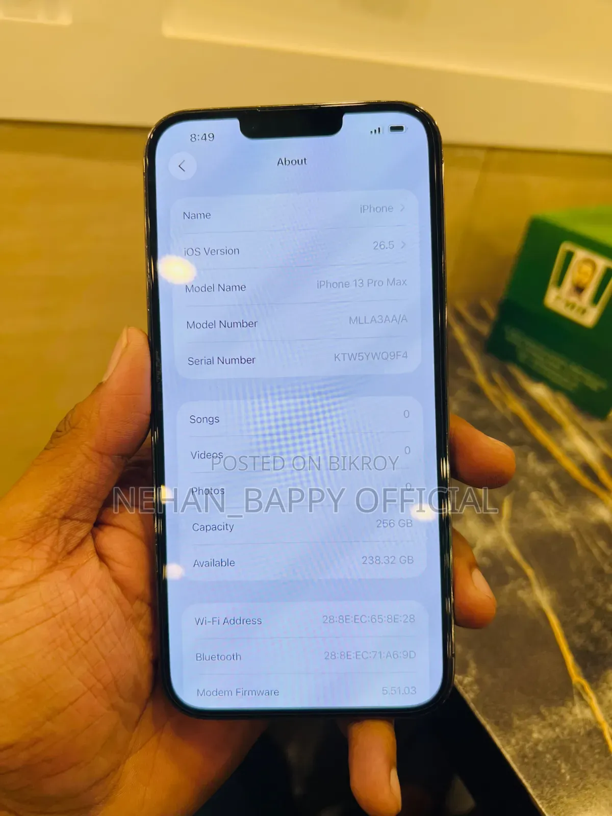 অ্যাপল আইফোন ১৩ প্রো ম্যাক্স ২৫৬ জিবি ব্ল্যাক