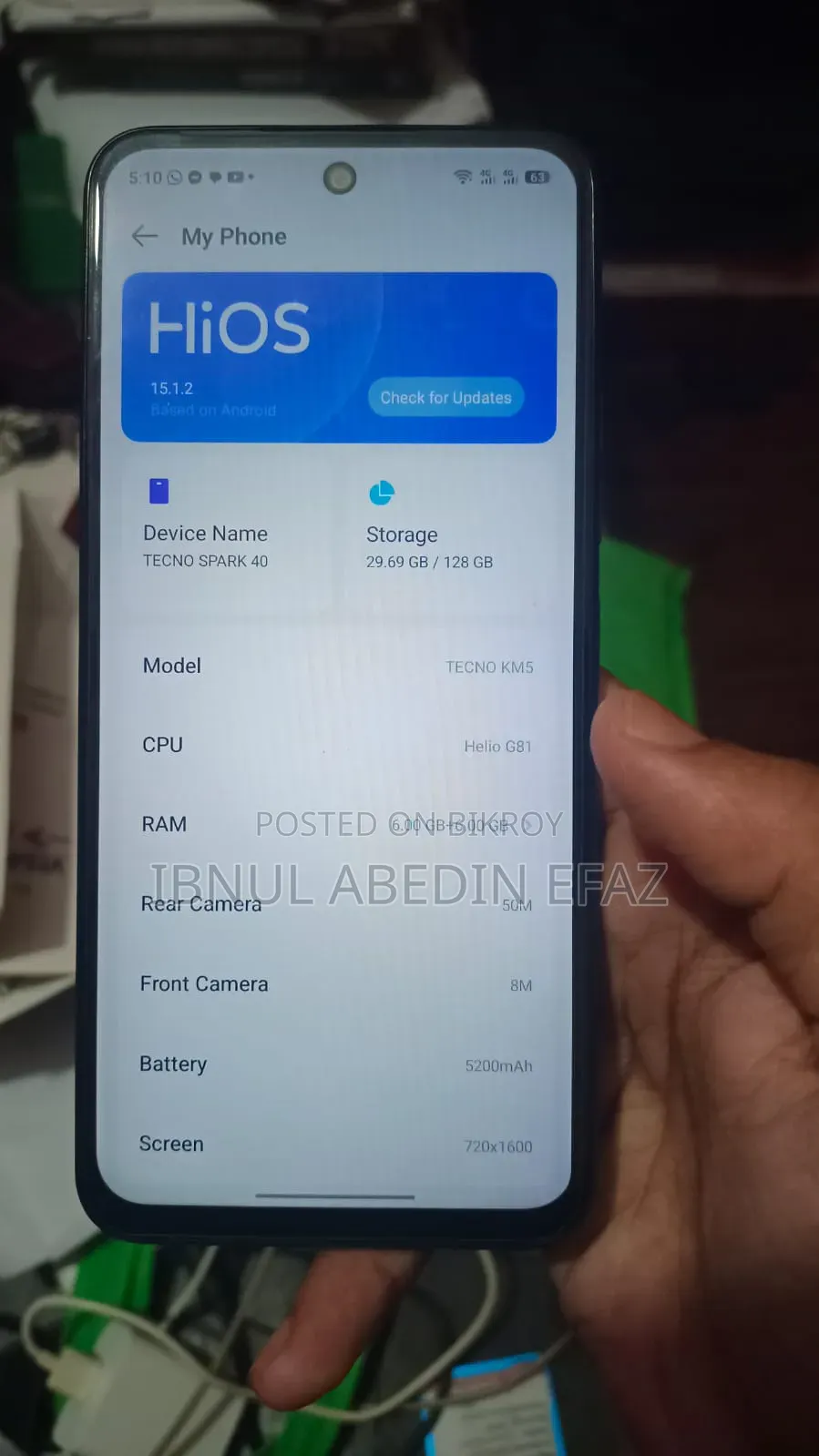 Tecno Spark 40 128 GB Black