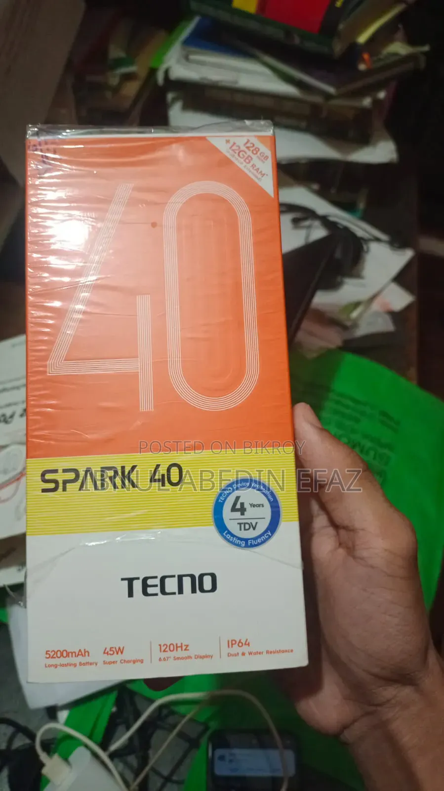 Tecno Spark 40 128 GB Black
