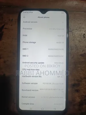 Vivo Y15 64 GB Red