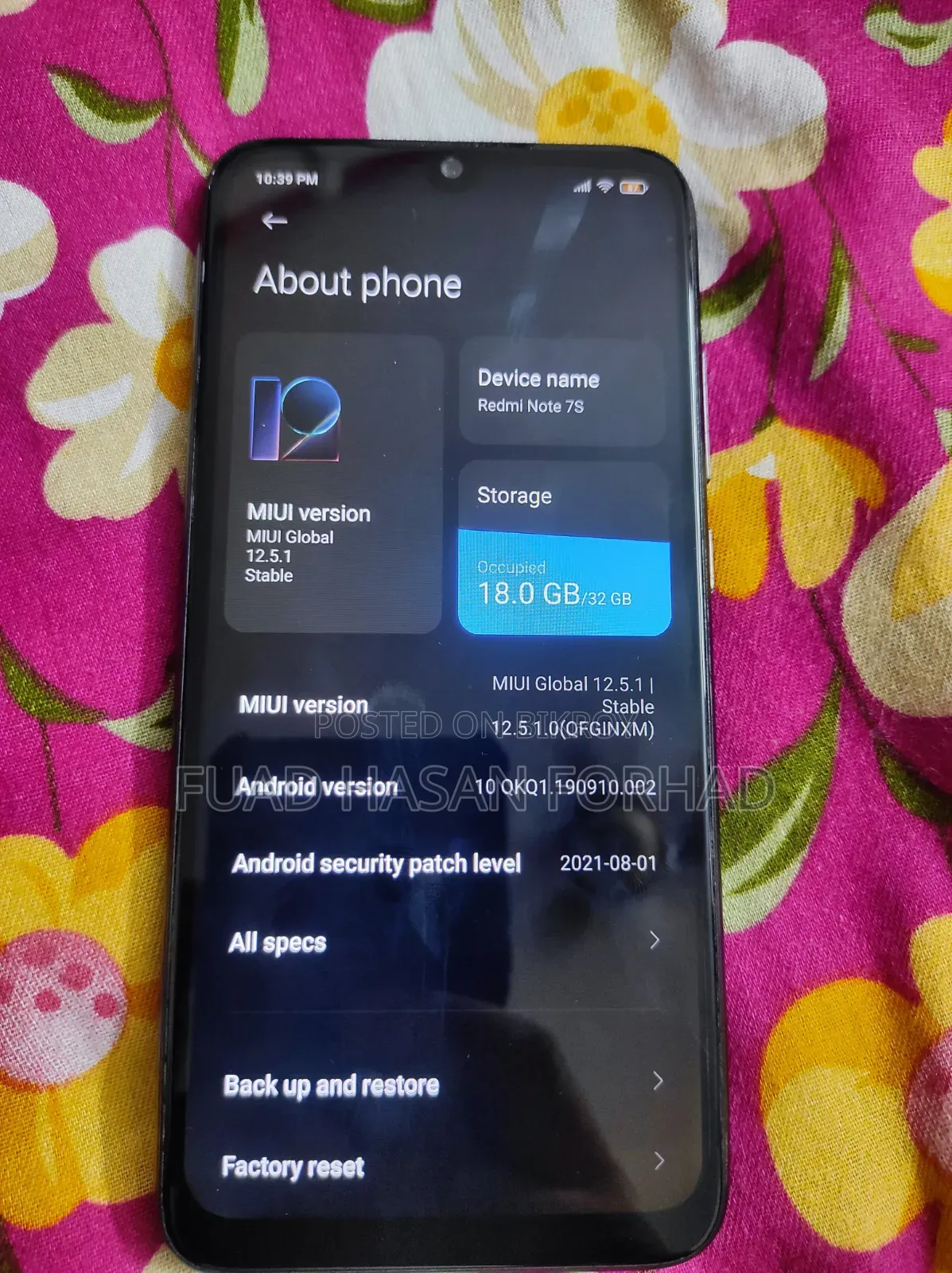 Xiaomi Redmi Note 7S 32 GB Blue