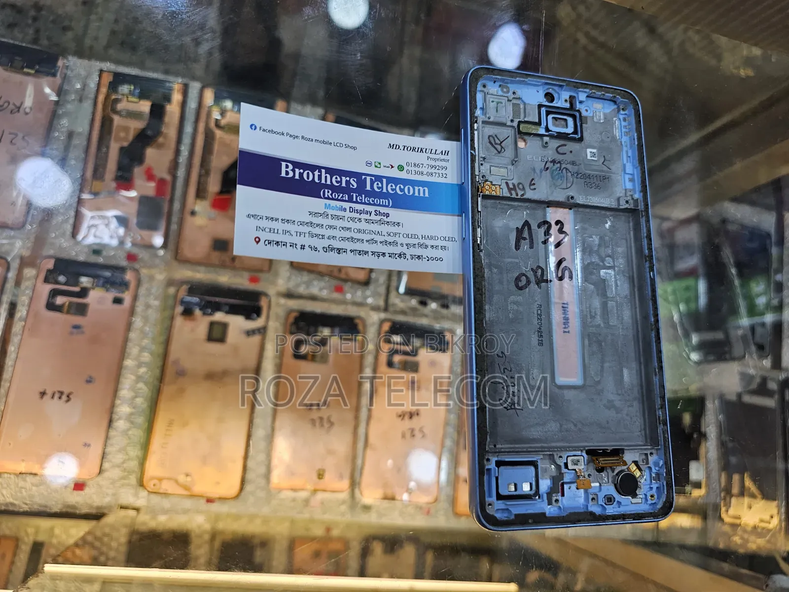 Samsung A33 Phone Extracted Original Super AMOLED Display
