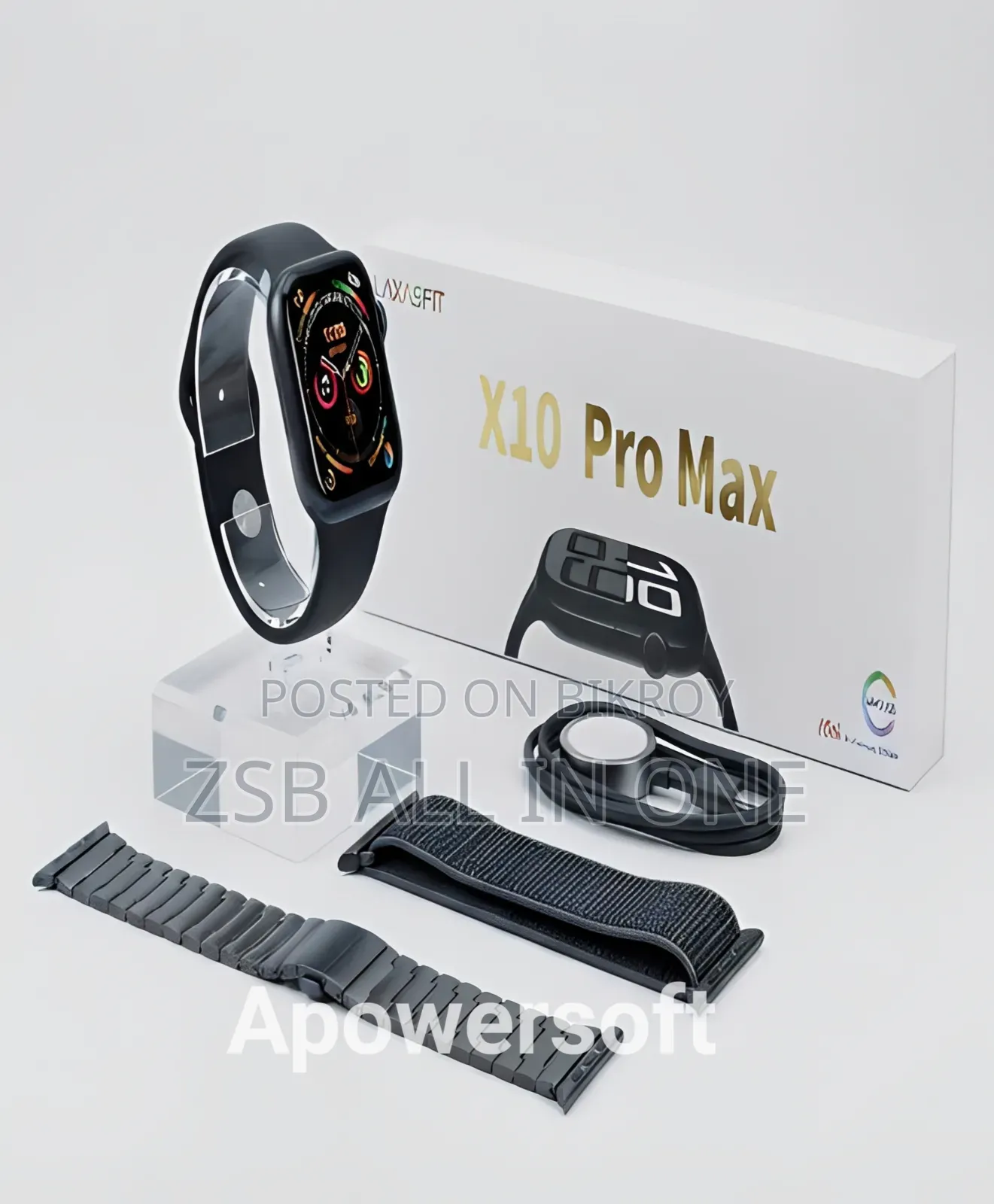 LAXASFIT X10 Pro Max AMOLED Smart Watch