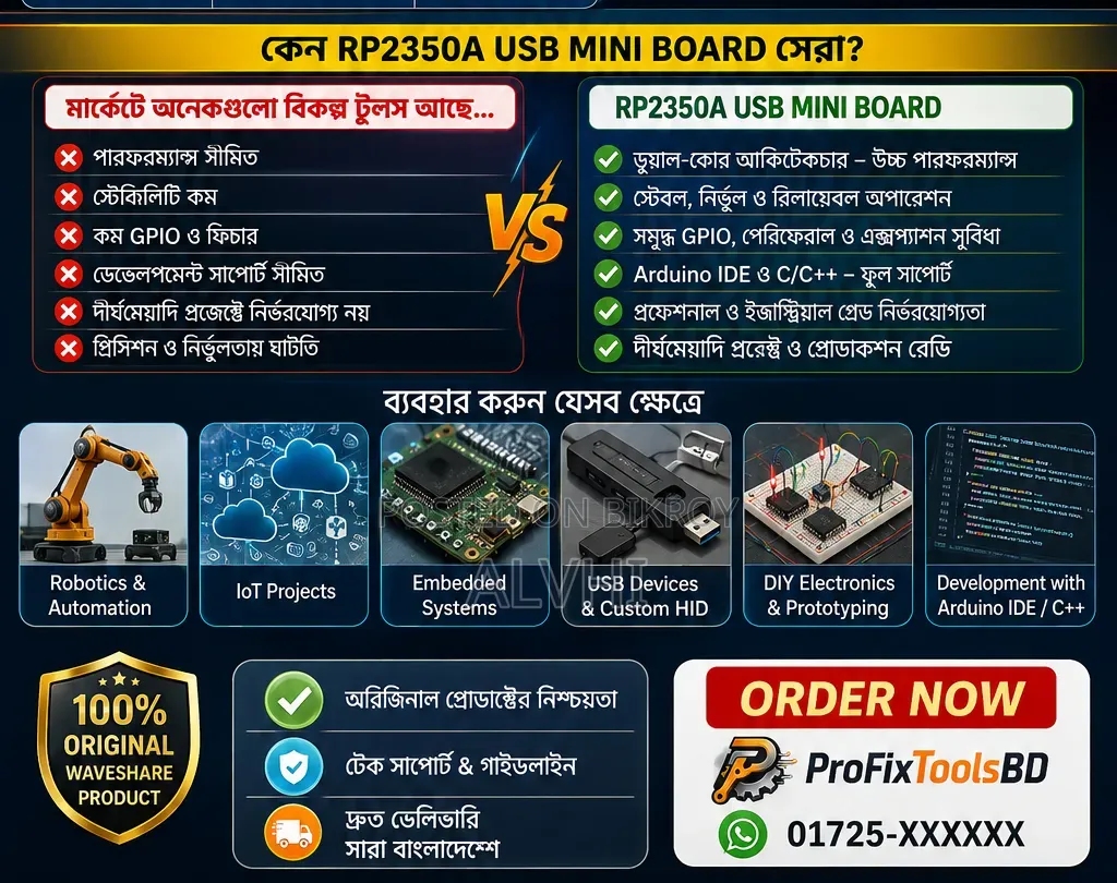 RP2350A USB Type-C Mini Development Board